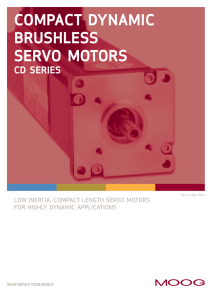 Compact Dynamic Brushless Servo Motors CD Series