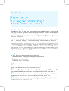 Department of Housing and Interior Design