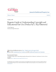 Regents Guide to Understanding Copyright and Educational Fair Use