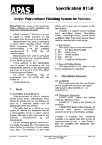 0150/1 - Australian Paint Approval Scheme (APAS)