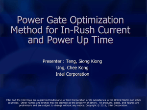 Power Gate Optimization Method for In