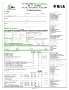 PES 2016 Registration Form (page 1)