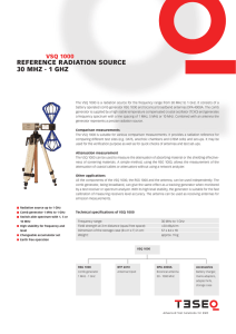 RefeRence Radiation souRce 30 MHz - 1 GHz