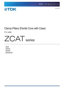 ZCAT Series - TDK Product Center