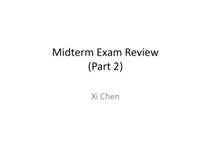 Midterm Exam Review (Part 2)