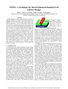 A Technique for Stress-Enhanced Standard Cell Library