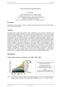 Power Electronics and Wind Power