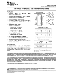 SN65LVDS1050 - Texas Instruments
