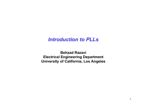Introduction to PLLs - UCLA Electrical Engineering