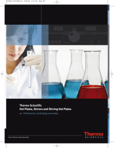 Thermo Scientific Hot Plates, Stirrers and Stirring Hot Plates