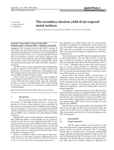 The secondary-electron yield of air-exposed metal - CARE-HHH