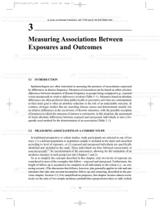 Measuring Associations Between Exposures and