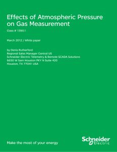 Effects of Atmospheric Pressure on Gas