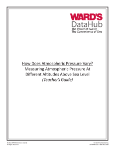 How Does Atmospheric Pressure Vary?