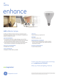 GE`s LED Commercial Lighting BR30 Reflector Lamps | GE Lighting