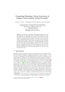Computing Homology Group Generators of Images Using