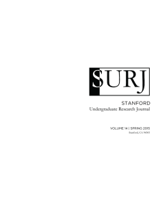 Volume 14 - The Stanford Undergraduate Research Journal