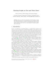 Drawing Graphs on Two and Three Lines - Algorithmics