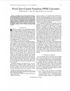 Novel zero-current-transition PWM converters