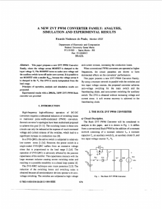 A new ZVT PWM converter family: analysis, simulation and