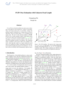 P3.5P: Pose Estimation With Unknown Focal Length