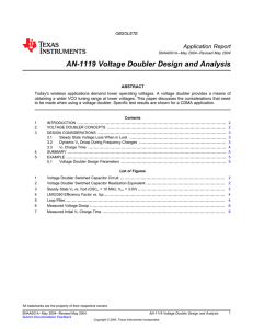 AN-1119 Voltage Doubler Design and Analysis