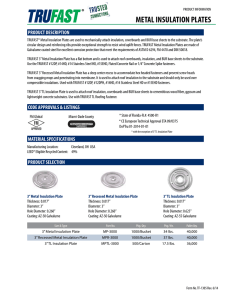 metal insulation plates