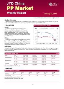 China PP Weekly Report (January 22, 2015)