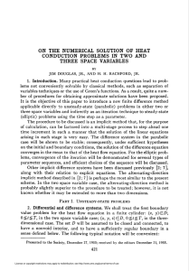 on the numerical solution of heat conduction problems in two and