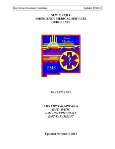 emergency medical services - New Mexico Department of Health