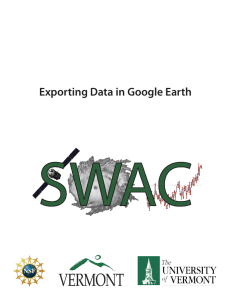 Exporting Data in Google Earth