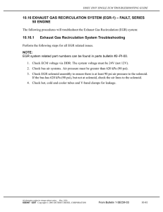 10.16 EXHAUST GAS RECIRCULATION SYSTEM (EGR-1