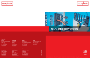 KDL/E cable entry system