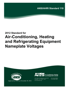 Air-Conditioning, Heating and Refrigerating Equipment