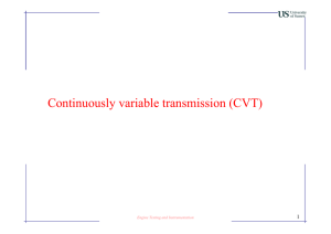 Continuously variable transmission (CVT)