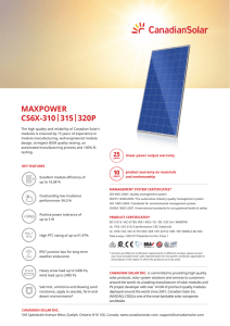 maxpower - Canadian Solar