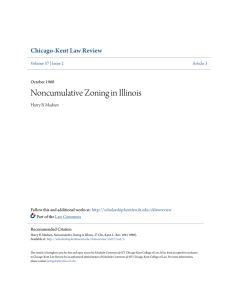 Noncumulative Zoning in Illinois