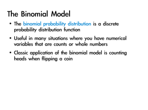 The Binomial Model