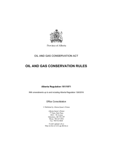 oil and gas conservation rules
