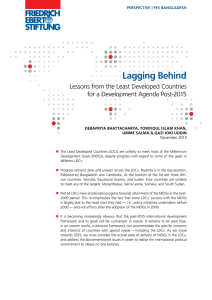Lagging behind : lessons from the least developed countries for a