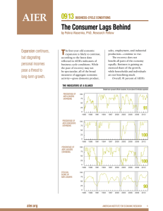 The Consumer Lags Behind - American Institute for Economic