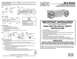 EZ-2 installation instruction sheet - Dual-Lite