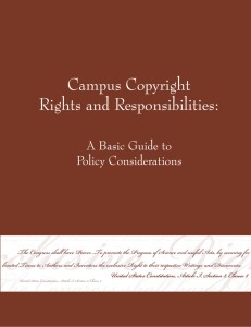 Campus Copyright Rights and Responsibilities