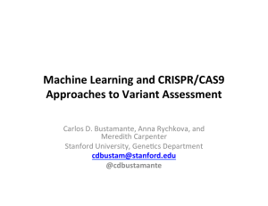 Machine Learning Approaches to Variant Assessment