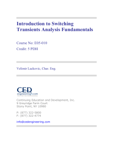 Introduction to Switching Transients Analysis