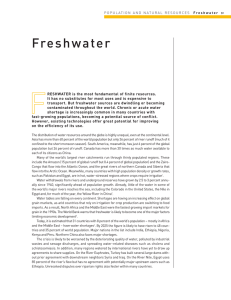 Freshwater - AAAS Atlas of Population and Environment