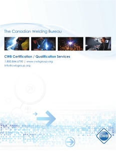 CWB Certification/Qualification Services