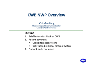 CWB NWP Overview