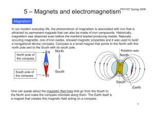 5 – Magnets and electromagnetism PHY167 Spring 2006
