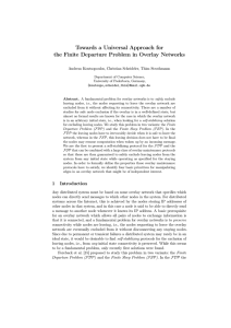 Towards a Universal Approach for the Finite Departure Problem in